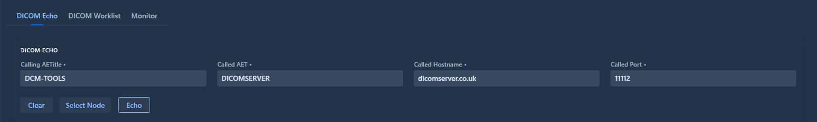 DICOM Tools Select Node result