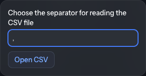 External pseudonym separator dialog